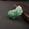 缅甸糯种飘花翡翠貔貅吊坠-红掌柜