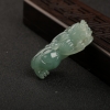 缅甸糯种灰绿翡翠貔貅吊坠-红掌柜