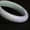缅甸天然豆种翡翠手镯-红掌柜