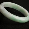 缅甸天然豆种翡翠手镯-红掌柜