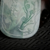 缅甸天然A货糯冰种飘花翡翠-红掌柜