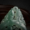 缅甸糯冰种灰绿翡翠福贝吊坠-红掌柜