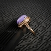 18K金镶糯种紫罗兰翡翠戒指-红掌柜