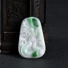 糯种飘翠翡翠辰龙吊坠-红掌柜