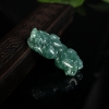 油青种翡翠吊坠-红掌柜