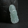 浅绿色翡翠观音吊坠-红掌柜
