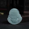 冰糯种蓝绿色翡翠弥勒佛-红掌柜