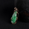 糯种豆绿翡翠福从天降吊坠 - 红掌柜