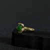 糯冰种深绿翡翠戒指-红掌柜