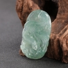 缅甸糯冰种蓝水翡翠大展宏图吊坠-红掌柜