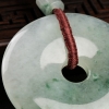 糯冰种飘花翡翠平安扣-红掌柜