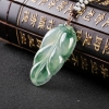 缅甸糯冰种飘花翡翠金枝玉叶吊坠-红掌柜