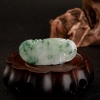 缅甸天然飘花翡翠吉祥如意吊坠-红掌柜