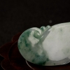 缅甸天然糯冰种翡翠吉祥如意吊坠-红掌柜