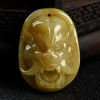 缅甸黄翡瑞兽吊坠-红掌柜