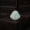 缅甸天然糯冰种翡翠弥勒佛吊坠-红掌柜