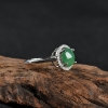 糯种深绿翡翠戒指-红掌柜