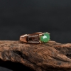 糯种深绿翡翠戒指-红掌柜