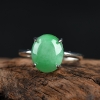 豆种翡翠戒指-红掌柜