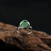 银镶糯种翡翠戒指-红掌柜