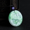 飘翠翡翠山水意境吊坠-红掌柜
