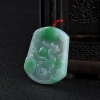 缅甸翡翠仿古龙吊坠-红掌柜