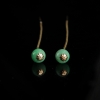 天然翡翠耳坠-红掌柜