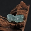 糯种灰绿翡翠貔貅吊坠-红掌柜
