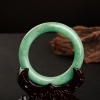缅甸天然翠绿翡翠圆镯-红掌柜