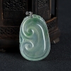 糯冰种飘翠翡翠吊坠-红掌柜