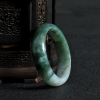 缅甸58.5#糯冰种暗绿翡翠手镯-红掌柜