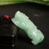 豆种浅绿翡翠貔貅吊坠-红掌柜