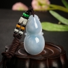 豆种蓝水翡翠葫芦吊坠-红掌柜