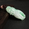 缅甸糯种飘翠翡翠佛手吊坠-红掌柜