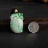 天然糯种飘翠翡翠福瓜吊坠-红掌柜
