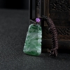 缅甸糯种飘花翡翠节节高升吊坠-红掌柜