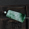 缅甸天然糯冰种翡翠意境吊坠-红掌柜