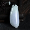 缅甸天然糯种春带彩翡翠吊坠-红掌柜