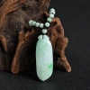 缅甸天然飘绿翡翠福瓜吊坠-红掌柜