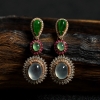 缅甸翡翠耳坠-红掌柜