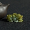 缅甸天然糯种俏色翡翠貔貅吊坠-红掌柜
