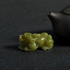 缅甸天然糯种翡翠貔貅吊坠-红掌柜