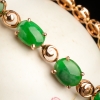 糯种翠绿翡翠手链-红掌柜
