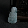 糯冰种飘花翡翠观音吊坠-红掌柜