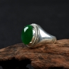 翠绿翡翠戒面-红掌柜