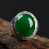 天然翡翠戒面-红掌柜