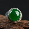 天然翡翠戒面-红掌柜