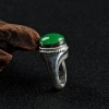 天然翡翠戒面-红掌柜