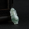 飘花翡翠宝瓶吊坠-红掌柜