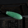 缅甸天然豆种翡翠福瓜吊坠-红掌柜